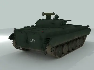 BMP-2 russian armoured vehicle 3D model