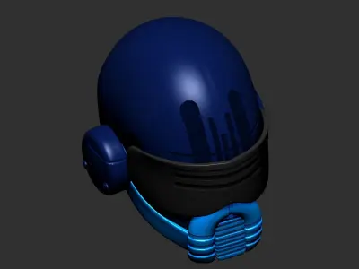 helmet high poly sculpt 3d printable 3D model purchase