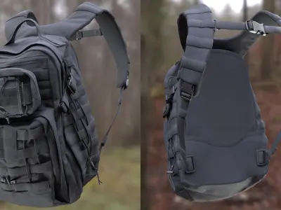  Man and Woman in Backpack 112 