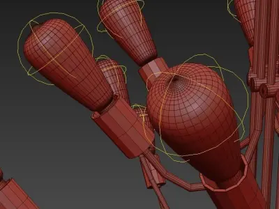 OCTUS ray chandelier 3D model