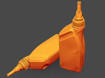 Transmission Fluid Bottle 3D model buy