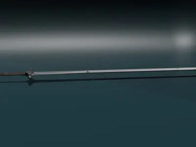 game ready low poly sword Free 3D model shop