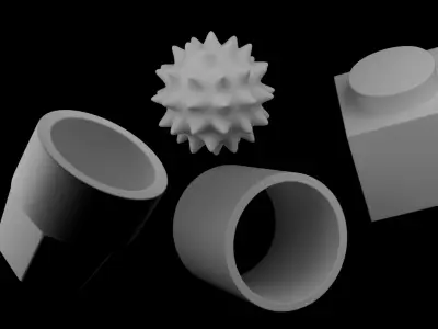 BASIC 3D SHAPES PACK 3D model