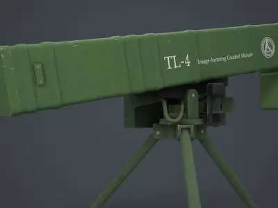 TL-4 Atgm China next generation  Low-poly 3D model