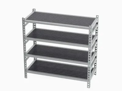 Metal Shelf B 03  3D model