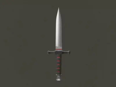Fantasy Dagger Low-poly 3D model 3