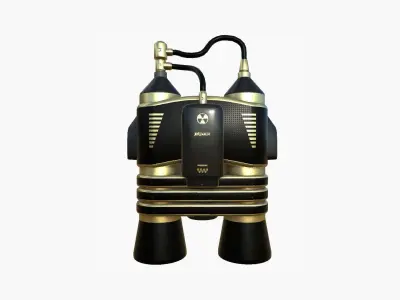 Jetpack E02 Golden Black - SciFi Character Design Low-poly 3D model