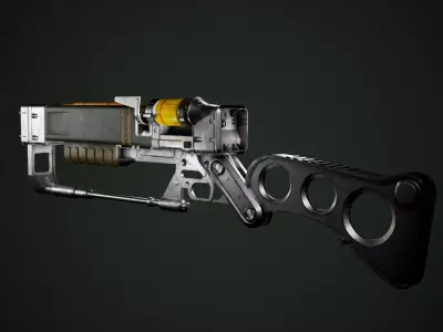 Fallout  AER9 Laser Rifle Low-poly 3D model