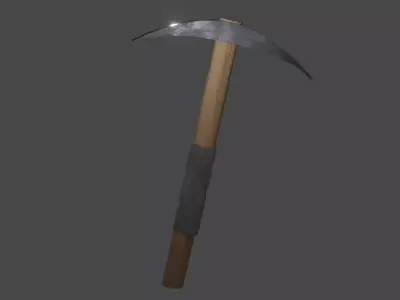 Pickaxe axe Free low-poly 3D model