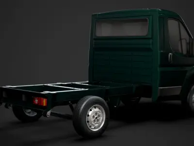 Fiat Ducato Chassis Truck Single Cab 3000WB 2014 3D model