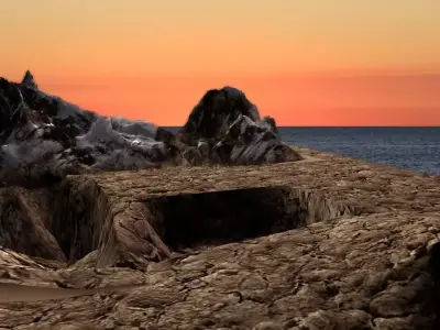 Scifi Landscape Pre ready Free 3D model