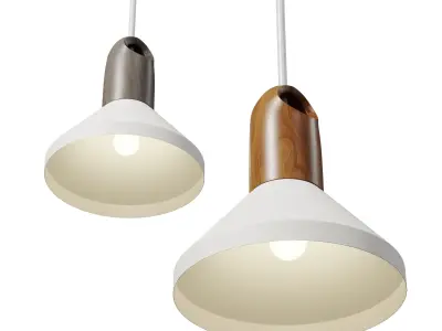 Matiere Industrial Vintage Pendant Light Low-poly 3D model