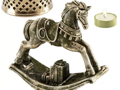 Classic Decorative Vintage Decor Set 3D model