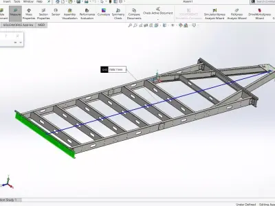 Caravan chassis 3D model