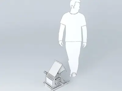 Water turbine crossflow  Free 3D model