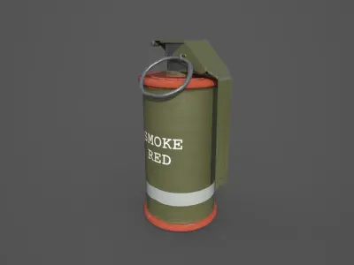 M18 SMOKE GRENADE Low-poly 3D model buy