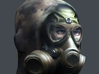 Helmet 3d model military combat Military  Low-poly 3D model order