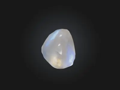 Moonstone Low-poly 3D model