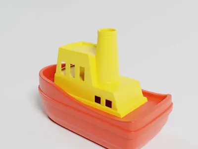 Toy Boat 3D model