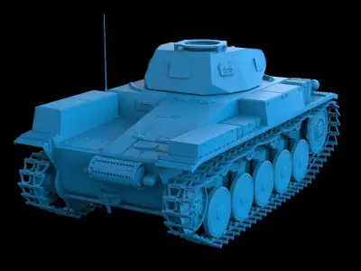 Panzer II 3D print model