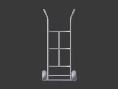 Elevator cart Low-poly 3D model