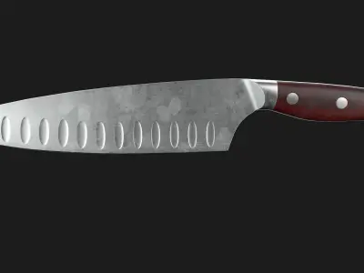 Kitchen Knives Pack PBR Game-Ready Low-poly 3D model