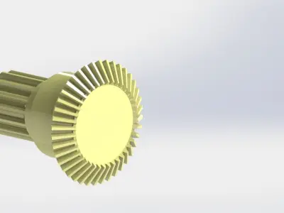 Differential spacecraft flying in sky 3D model