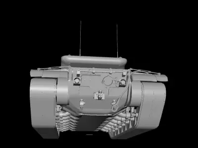 A67 T57  Low-poly 3D model