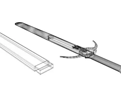 Sword - Fantasy Type 2 3D model