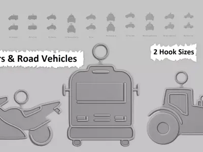 Vehicles Cars and Road Vehicles Pendant Pack Original Blend 3D print model purchase