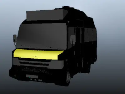 force traveler van Low-poly 3D model