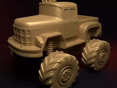 BIGFOOT MONSTER TRUCK 3D print model purchase