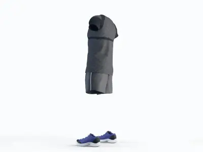 Workout Clothing Male 3D model