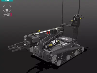 EOD Robot ROV Low-poly 3D model