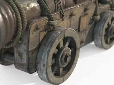 Ancient weapons and artillery 3D model