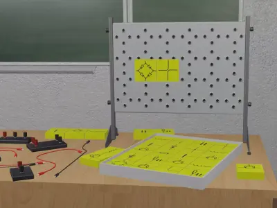 Physics Lab Low Poly 3D Model Low-poly 3D model