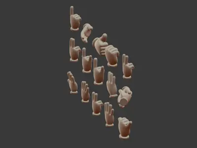  Hand Emoji Signs - Icons Pack 