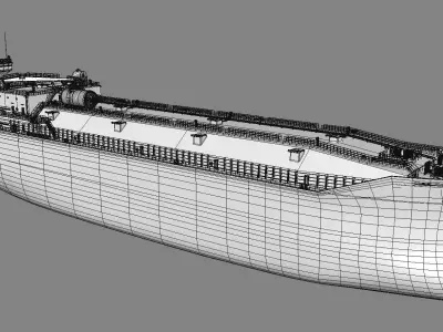 Tanker Black 3D model