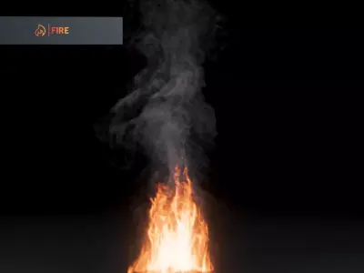 3D Campfire Animation 3D model