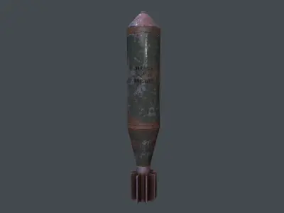 Mortar Projectile 60mm M83 3D model