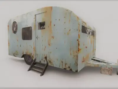 old trailer 3D model