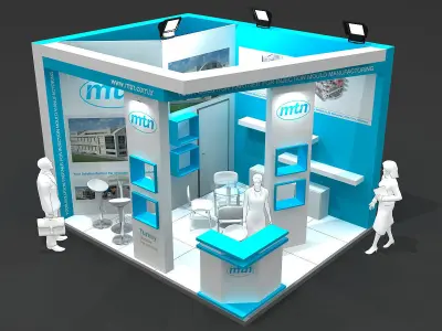Exhibition Stand - ST0059 3D model