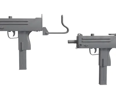 MAC10 3D model purchase