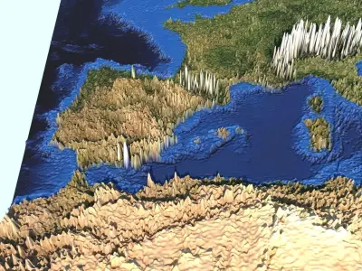 Mediterranean Sea 3D model