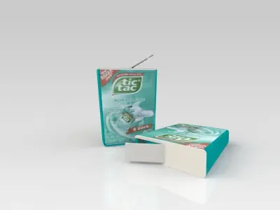 Tic Tac spearmint Free 3D model