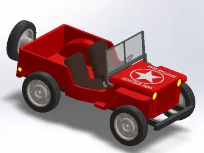 Old Jeep Wrangler 3D Model Free 3D model