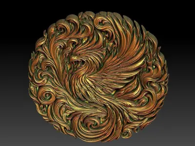 3 phoenix CNC Relief Model 3D print model