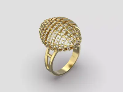 R 105 Ring Dome 3D print model