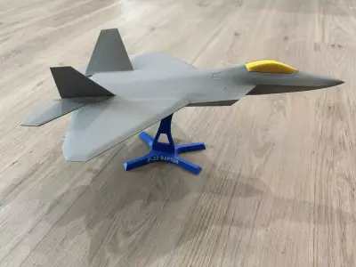 F 22 Raptor in two scales 3D print model purchase