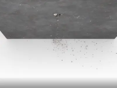 Wall Crack shoot 01 Low-poly 3D model